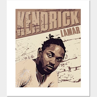 Kendrick lamar // Brown Vintage Posters and Art